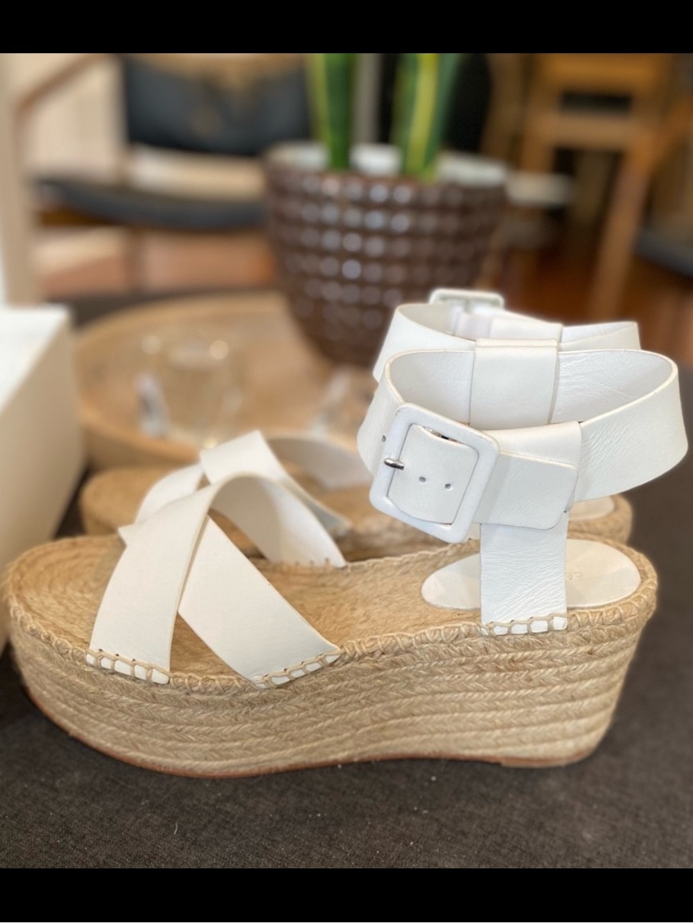 Celine white sandals